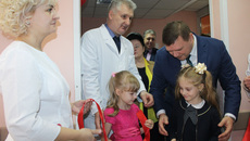 Открытие детского поликлинического отделения, реконструированного в рамках проекта «Бережливая поликлиника». Фото предоставлены редакцией «Ордынской газеты»
