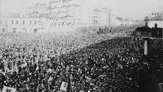 9 мая 1945 года в Новосибирске. Фото Б. П. Шумакова, Музей Новосибирска