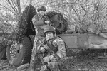 Позывные «Густав» (на переднем плане) и «Боча» на передовой. Фото предоставлено автором текста