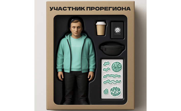 Коллекционная кукла «ПроРегиона». Организаторы решили пофантазировать, как выглядел бы участник форума, если бы был игрушкой. Фото: официальная страница форума в соцсети «Вконтакте»