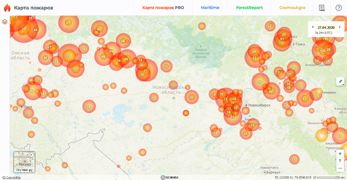 Скриншот с сайта fires.ru