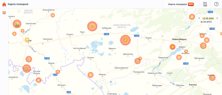 Скриншот с сайта fires.ru