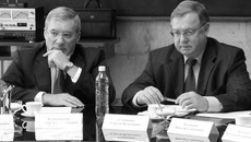 Виктор Толоконский и Сергей Степашин в Академгородке.