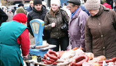 Так проходила в Новосибирске в один из дней октября городская ярмарка.