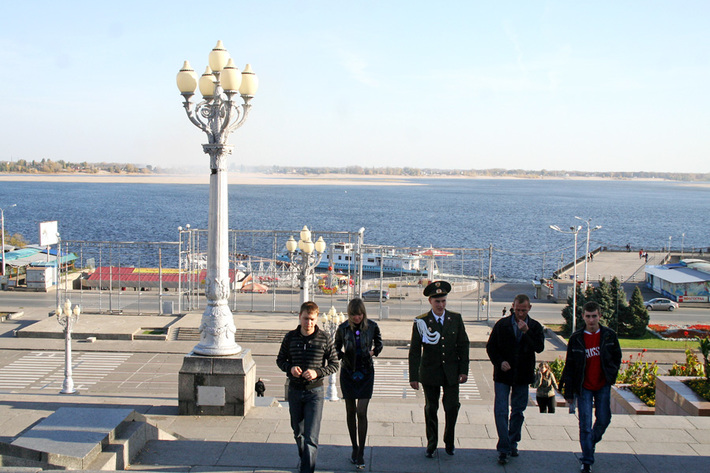 Любимое место волгоградцев — набережная Волги.