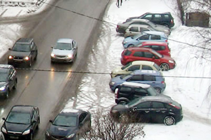 Неправильная парковка.