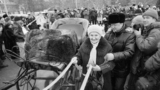 Прасковья Клименченко дергает за вожжи...