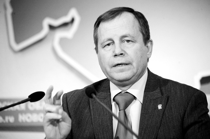 Владимир Никонов во время пресс-конференции.