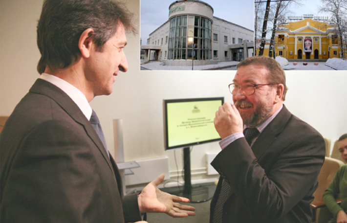 Павел Нефедов (слева) Евгению Загороднову: «Главное — чтобы идея была действительно стоящая».