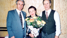 Мария Ильинична Юрганова с братьями-юристами Василием и Анатолием Солдатовыми.