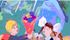 Рисунок Александры Шароновой — призера конкурса (2-е место).