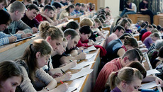 Тотальный диктант вызвал, можно сказать, тотальный интерес у новосибирцев.  Фото с сайта totaldict.ru