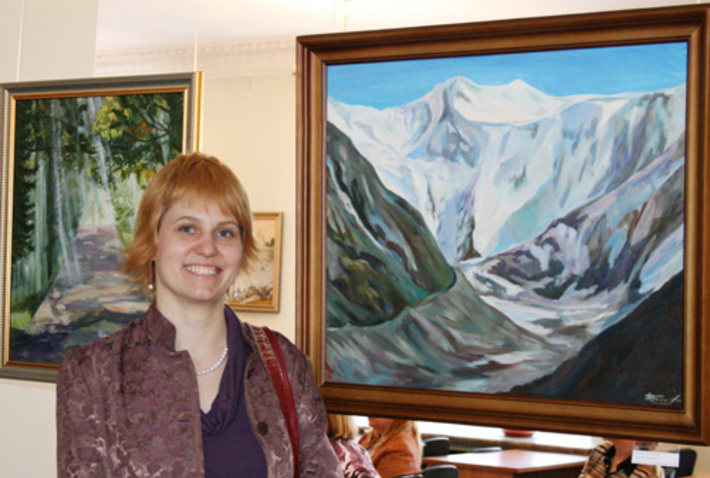 Юлия Богомолова больше всего любит рисовать горы.