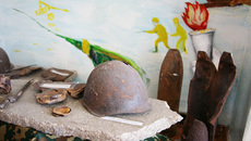 Экспонаты Великой Отечественной.