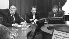 На заседании президиума фракции «Единая Россия».