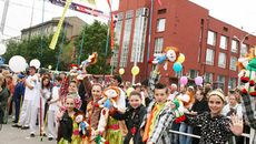 Празднование Дня города в Новосибирске в 2009 г.  Фото Сергея ДЯТЛОВА.