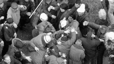 Во время беспорядков в областном центре Киргизии Оше.