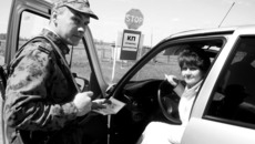 На границе с Казахстаном. Фото Марины ЛУПЕЙКЕНЕ.