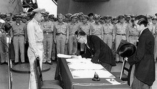 Подписание акта о безоговорочной капитуляции Японии. 1945 г.