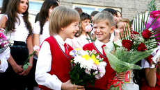 Так мы теперь в одном классе? Здорово!!! (1 сентября 2010 г. Лицей № 22 г. Новосибирска).
