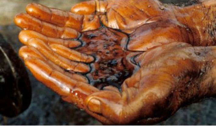 Нефтяная пленка в Мексиканском заливе.