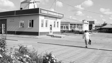 Торговые точки колхоза «Заря» в Татарске: магазин «Егорыч» и кафе-столовая «Нива».