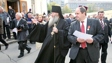 После награждения.