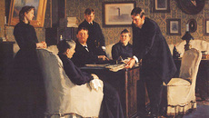 «Семейные расчеты (Раздел по наследству)». Николай Неврев, 1888 год.