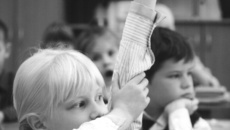 Первоклашка: спросите меня! Фото Бориса МОСКВИНА.