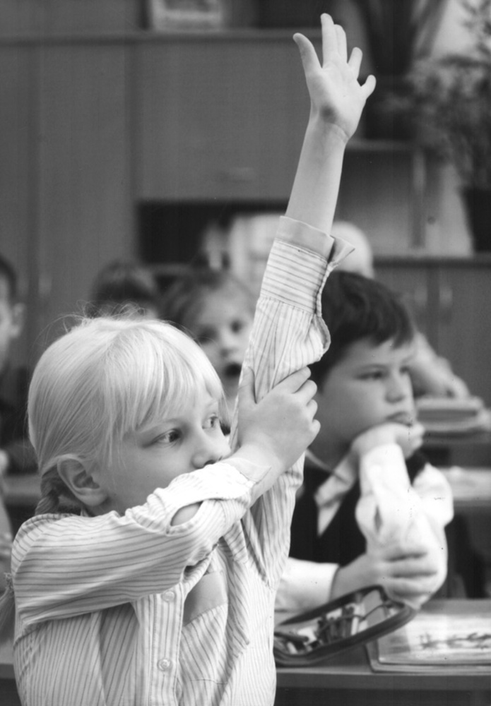 Первоклашка: спросите меня! Фото Бориса МОСКВИНА.