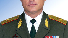 Командующий Краснознаменным общевойсковым объединением краснознаменного ЦВО генерал-майор Василий ТОНКОШКУРОВ