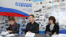 Участники круглого стола (слева направо): Елена Левшанова, Андрей Харланов, Галина Левичева.