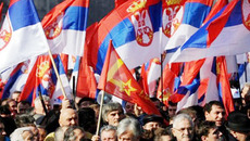 Демонстрация оппозиции в Белграде. Фото с www.sannews.com.ru