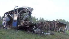 На месте аварии. Фото с сайта <a href=http://www.avto.ru>avto.ru</a>