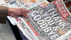 Расследование в отношении News of the World началось весной 2011 года, когда стало известно, что таблоид прослушивал телефоны знаменитостей  и простых британцев. Фото с www.news-of-the-world.ru