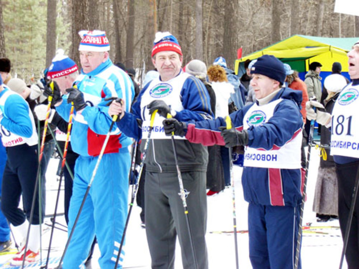 На традиционной «Командирской лыжне»