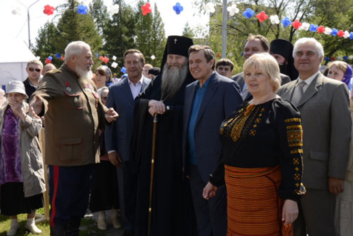 Сердечная обстановка встречи.  Фото Владимира ОСИНЦЕВА