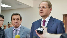 По предварительным итогам праймериз губернатор Василий Юрченко занял первое место, мэр Новосибирска Владимир Городецкий — третье место. Фото с сайта губернатор и правительства nso.ru