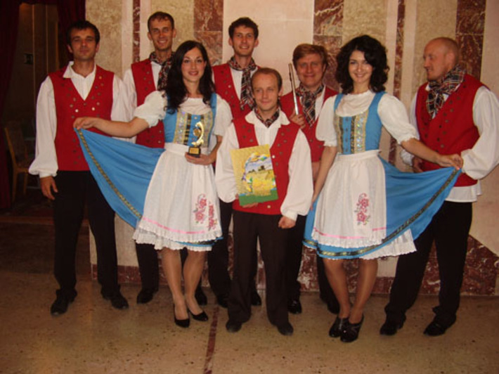 Инструментальный ансамбль  «Гутэ лаунэ» порадовал своим выступлением краснозёрцев. Фото Марины ЛУПЕЙКЕНЕ