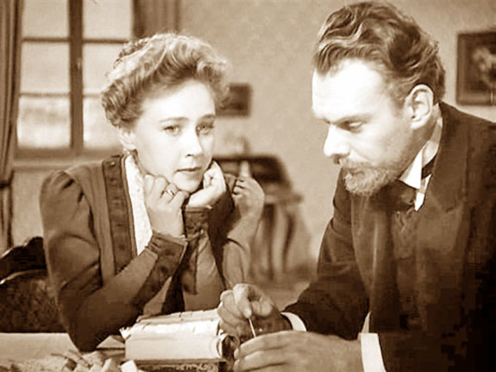 Кадр из фильма «Дама с собачкой» (1960 г.)