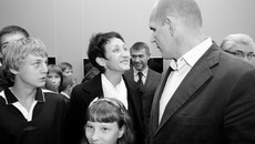 Ирина Минх и Александр Карелин — кумиры для юных. Фото Павла КОМАРОВА