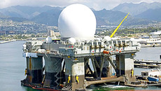 Плавучий радар системы ПРО США у побережья Аляски. Фото с сайта www.oborona.ru