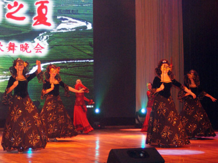 На сцене хореографический ансамбль «Вдохновение». Фото Владимира КРЫЛОВА