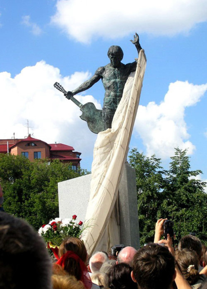 Открытие памятника  Владимиру Высоцкому, 2005 г.