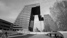 Строится Центр информационных технологий Академпарка. Фото Павла КОМАРОВА