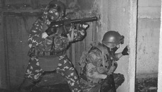 Тренировка перед командировкой  в горячую точку. Фото из архива Виктора Н.