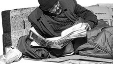 Если представить бездомность рекой, то на одном берегу будут бездомные, а на другом — гарантированная государством помощь. Фото с www.lifesphoto.ru