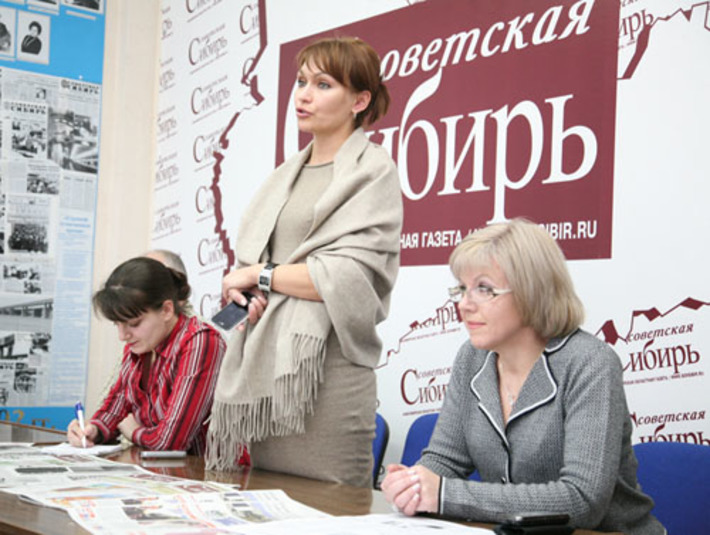 Встреча в редакции. Фото Михаила ПЕРМИНА