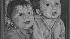 «Мама, я хороший, усынови меня». Одна из картин триптиха, посвященного детям-сиротам. Фото предоставлено пресс-службой Дома народного творчества