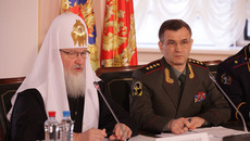 Патриарх Кирилл: «Нравственность должна быть в основе всего» Фото пресс-службы ГУВД области и МВД России